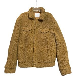Urban Outfitters Cozy Brown Sherpa Jacket
